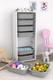 Hanah Home Armario Multiusos Blanco y Gris